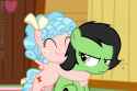 1898584__safe_artist-colon-mrkat7214_derpibooru+import_cozy+glow_oc_oc-colon-anonfilly_earth+pony_pegasus_pony_adoranon_bipedal_cozybetes_cute_female_f