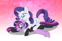 2204535__suggestive_artist-colon-foxbeast_rarity_twilight+sparkle_alicorn_pony_g4_bit+gag_bondage_bridle_female_gag_high+res_latex_latex+suit_lesbian_playing_sh