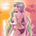 3147973__suggestive_artist-colon-uotapo_princess+celestia_principal+celestia_human_equestria+girls_g4_ass_bare+shoulders_beach_beautiful_beautisexy_bedroom+eyes