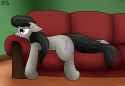 1852707__safe_artist-colon-the-dash-furry-dash-railfan_octavia+melody_couch_earth+pony_female_floppy+ears_frazzled+hair_mare_octavia+is+not+amused_pony
