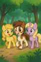 Foal Friends in Forest
