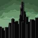 2176296__safe_pony_animated_cloud_fallout+equestria_fanfic+art_pixel+art_cloudy_city_lightning_fallout+equestria-colon-+project+horizons_skyscraper_h