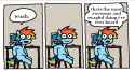 3330729__safe_artist-colon-punkittdev_rainbow+dash_pegasus_pony_g4_comic_computer_dialogue_female_horsecomix_looking+at+you_mare_reaction+image_sitting_solo_spe