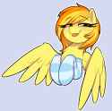 3569399__safe_artist-colon-thebatfang_spitfire_pegasus_pony_g4_-colon-p_alternate+hairstyle_clothes_female_hooves+to+the+chest_looking+at+you_mare_simple+backgr
