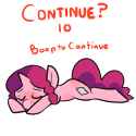 1295712__safe_artist-colon-mt_oc_oc-colon-marker+pony_oc+only_boop_continue_eyes+closed_game+over_mlpg_parody_prone_simple+background_solo_white+backgr