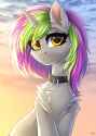 2825353__safe_artist-colon-hakaina_oc_oc+only_pony_unicorn_chest+fluff_collar_solo