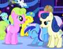 676106__safe_lyra+heartstrings_bon+bon_sweetie+drops_minuette_daisy_flower+wishes_lemon+hearts_cherry+berry_lightning+bolt_white+lightning_female_pon