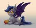 2026537__safe_artist-colon-taytinabelle_oc_oc-colon-echo_oc+only_bat+pony_bat+pony+oc_bat+wings_chest+fluff_cute_cute+little+fangs_cutie+mark_ear+fluff