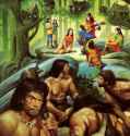 Cavemen about to ransack an elfhome