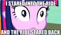 the ride stared back