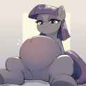 3538559__suggestive_artist-colon-apony-dash-in-dash-lavash_derpibooru+exclusive_maud+pie_earth+pony_pony_g4_abstract+background_belly_belly+button_big+belly_blo