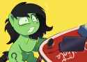 3600389__safe_artist-colon-talimingi_oc_oc+only_oc-colon-filly+anon_earth+pony_pony_computer_female_filly_foal_gritted+teeth_laptop+computer_mare_pinpoint+eyes_