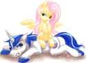 fluttershy sitting on shining armor