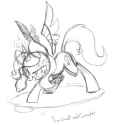 trixie_alicorn_corrupted_lineart