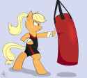 971055__safe_solo_applejack_clothes_simple+background_bipedal_transparent+background_alternate+hairstyle_ponytail_natg