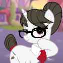 3553148__safe_artist-colon-lovinglypromise_raven_pony_unicorn_g4_bangs_bedroom+eyes_blurry+background_blushing_clothes_commission_commissioner-colon-pony4koma_c