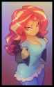 1016314__suggestive_artist-colon-bigdad_sunset+shimmer_equestria+girls_g4_-colon-3_bedroom+eyes_breasts_busty+sunset+shimmer_cleavage_female_looking+at+you_prai