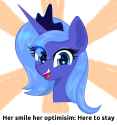 her smile and optimism