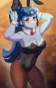 3113160__safe_artist-colon-tzc_sonata+dusk_human_equestria+girls_g4_armpits_bare+shoulders_blushing_breasts_bunny+ears_bunny+suit_busty+sonata+dusk_cleavage_clo