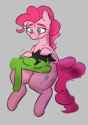 2979334__safe_pinkie+pie_female_pony_oc_mare_simple+background_male_smiling_blushing_cute_stallion_sitting_cutie+mark_sleeping_eyebrows_oc-colon-anon