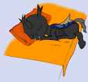 1280631__safe_solo_cute_simple+background_eyes+closed_transparent+background_bed_sleeping_changeling_derpibooru+exclusive