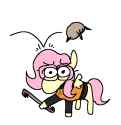 6813229__safe_artist-colon-punkittdev_imported+from+derpibooru_fluttershy_pegasus_pony_crowbar_female_glasses_gordon+freeman_half-dash-life_headcrab_hev+suit_ho