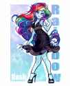 3428266__safe_artist-colon-libbly_libby_rainbow+dash_human_equestria+girls_g4_bare+shoulders_beautiful+wet+black+dress_black+dress_clothes_commission_commission