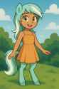 Pony-Human Hybrid in Sundress