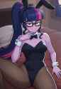 3597073__suggestive_ai+composition_ai+content_sci-dash-twi_twilight+sparkle_human_equestria+girls_g4_bed_bedroom+eyes_belly_belly+button_blushing_bowtie_breasts