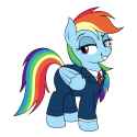 3543303__safe_artist-colon-vomitvomiting_rainbow+dash_pegasus_pony_g4_my+little+pony-colon-+friendship+is+magic_clothes_dreamworks+face_faic_folded+wings_lidded