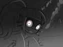 3574703__safe_artist-colon-tjpones_sonata+dusk_siren_g4_black+and+white_creepy_creepy+smile_female_fin+ears_gradient+background_grayscale_grin_heart_heart+eyes_