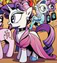 1033407__safe_idw_rarity_twilight+sparkle_wheat+grass_pony_g4_spoiler-colon-comic_clothes_dress_outfit+catalog