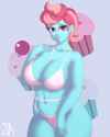 1404812__suggestive_artist-colon-souladdicted_cup+cake_equestria+girls_g4_belly+button_big+breasts_bikini_breasts_busty+cup+cake_cleavage_clothes_cutie+mark_fem