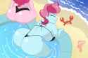 2192754__questionable_artist-colon-mashoart_cup+cake_pinkie+pie_crab_equestria+girls_g4_ass_balloonbutt_bent+over_big+breasts_bikini_bikini+babe_breasts_busty+c