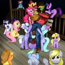 delivering the hayburgers
