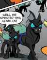 264185__safe_applejack_rainbow+dash_changeling_idw_the+return+of+queen+chrysalis_spoiler-colon-comic04_buff_bulky+changeling_muscles_size+difference