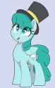 6581404__safe_artist-colon-thebatfang_spring+melody_sprinkle+medley_pegasus_pony_background+pony_female_hat_looking+up_mare_open+mouth_simple+background_smiling