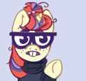 3256123__safe_artist-colon-roofoos_rebirth_moondancer_pony_unicorn_g4_bucktooth_clothes_commission_female_freckles_glasses_mare_meme_nerd_ponified+meme_raised+h