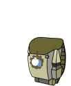 1244464__safe_artist-colon-arielsbx_apple+bloom_oc_oc-colon-frostbite_animated_backpack_bath_cute_gif_hiding