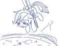 1647377__semi-dash-grimdark_artist-colon-yosixi_scootaloo_abuse_boiling_chopsticks_crying_japanese_monochrome_oil_pony_pony+as+food_scootabuse_scootach