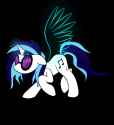 56874__safe_artist-colon-zomgitsalaura_dj+pon-dash-3_vinyl+scratch_pony_g4_animated_artificial+wings_augmented_black+background_female_magic_magic+wings_simpl