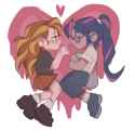 3555070__safe_artist-colon-stresseddog__sci-dash-twi_sunset+shimmer_twilight+sparkle_human_g4_bag_book_boots_clothes_cute_daaaaaaaaaaaw_duo_duo+female_female_gl