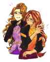 3606371__safe_artist-colon-cadence_sniffa_adagio+dazzle_sunset+shimmer_human_equestria+girls_g4_duo_female_lesbian_ship-colon-sunsagio_shipping_simple+backgroun