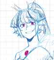 3606304__safe_artist-colon-cadence_sniffa_sonata+dusk_human_equestria+girls_g4_abstract+background_bust_colored+sketch_eared+humanization_fin+ears_fins_humanize