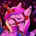 3609248__suggestive_artist-colon-twoshoesmcgee_princess+cadance_alicorn_pony_g4_bit+gag_bridle_bust_ear+piercing_earring_flower_gag_jewelry_piercing_portrait_ro