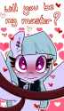 3607976__safe_artist-colon-lou_oc_oc+only_oc-colon-bimm_pegasus_pony_armpits_bipedal_blushing_collar_commission_female_heart_holiday_leash_lip+bite_looking+at+y