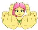 Here&#039;s a finger for you and a finger for your ape