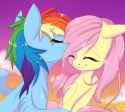 832419__safe_artist-colon-silbersternenlicht_fluttershy_rainbow+dash_pegasus_pony_g4_cute_duo_duo+female_eyes+closed_female_lesbian_mare_ship-colon-flutterdash