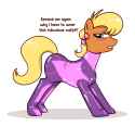 3114055__safe_artist-colon-cookieboy011_ms-dot-+harshwhinny_earth+pony_pony_g4_blushing_bodysuit_clothes_latex_latex+suit_metroid_ponytail_simple+background_sol (2)