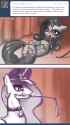 188952__suggestive_artist-colon-johnjoseco_rarity_ask+princess+molestia_g4_ask_ballgag_bdsm_blatant+lies_bondage_butt_cat+o27+ninetails_clothes_comic_crossover